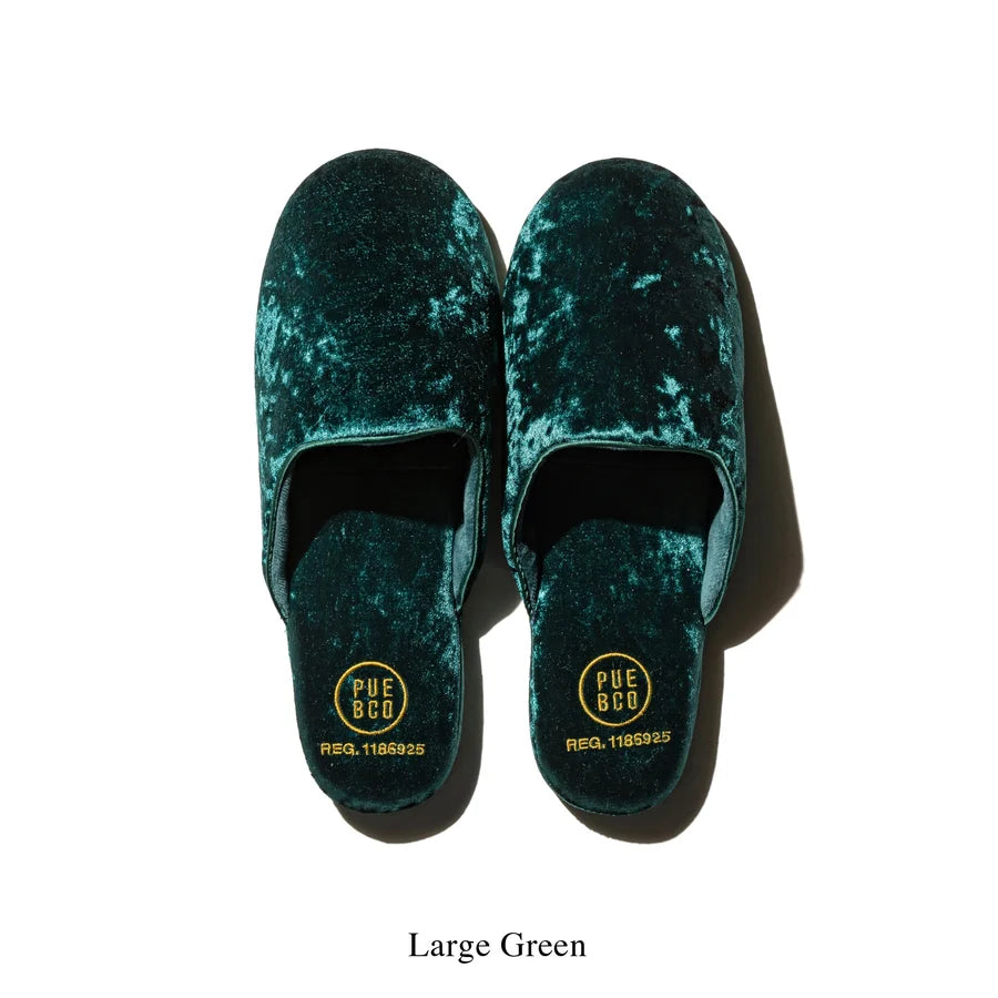 PUEBCO VELVET SLIPPER - GREEN