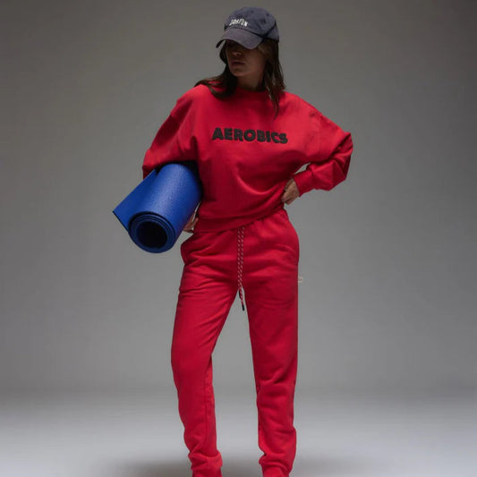 ARAMINTA JAMES -  Aerobics Sweatshirt Tulip Red