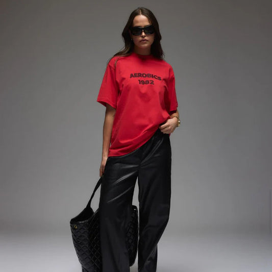 ARAMINTA JAMES - Aerobics Tee Tulip Red