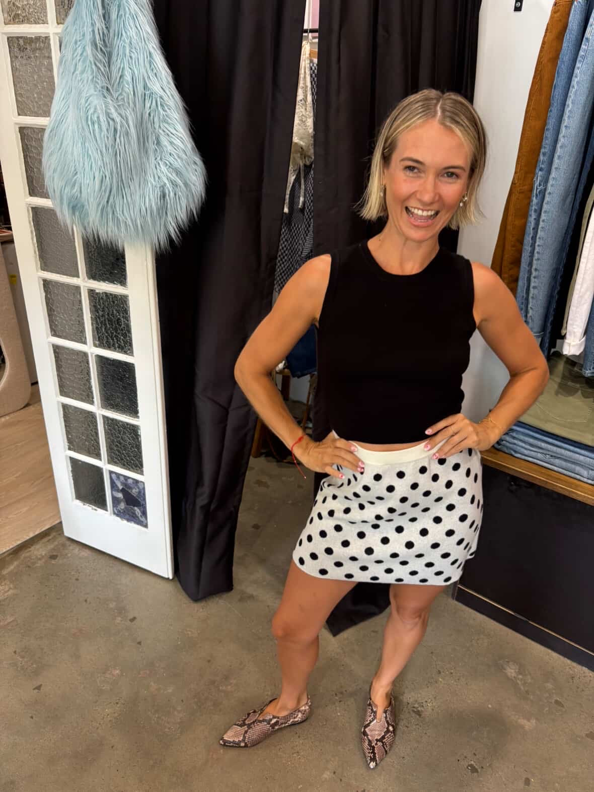 Poolside Paradiso - Seaside Knit Mini Skirt - Vanilla