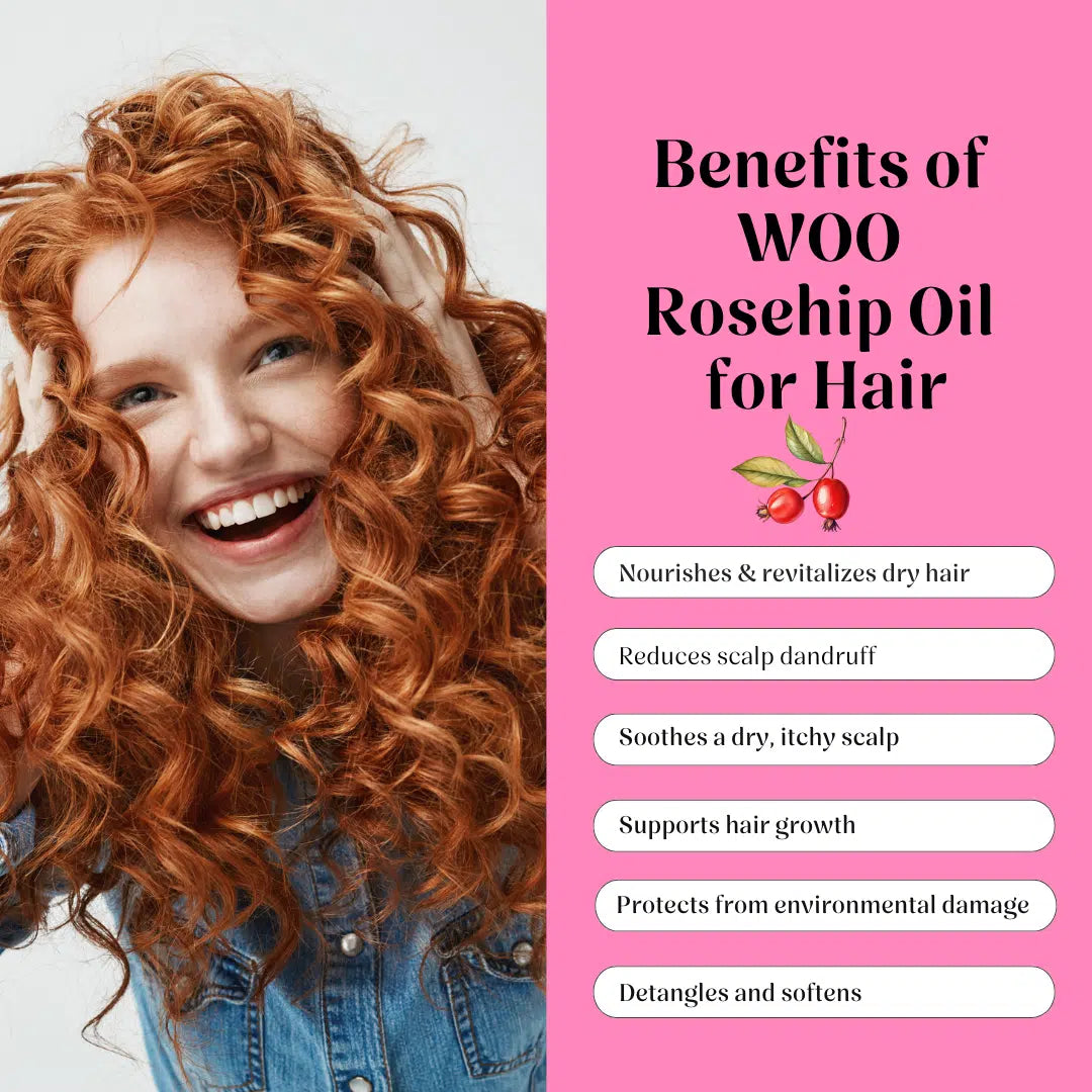 WOO Rosehip Oil - Hydrating, Anti-Aging, & Scar Reducing