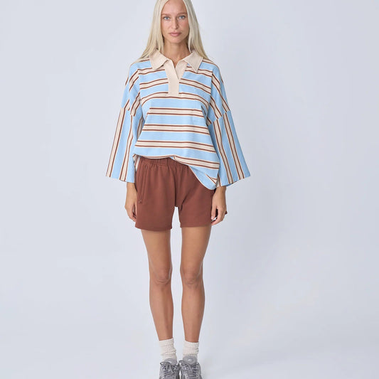Near The Sea - Oversized Polo Shirt