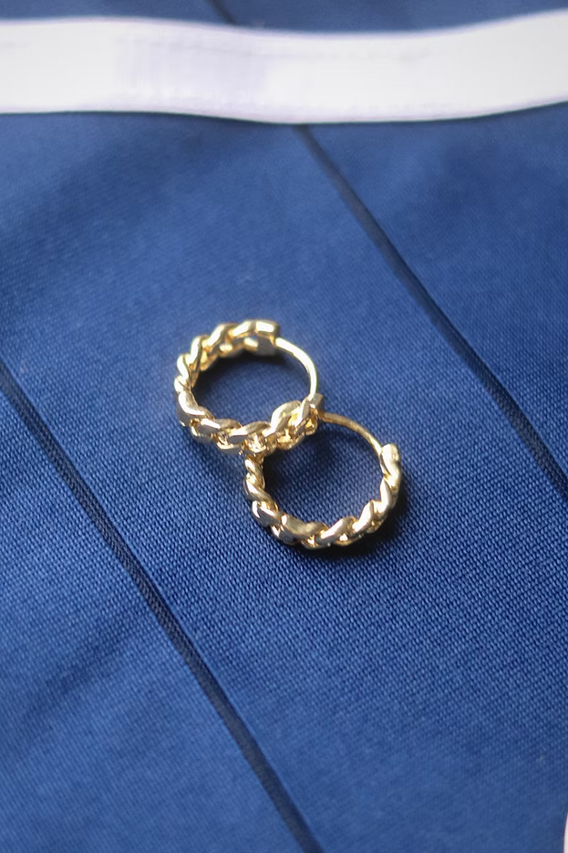 MARGAUX LEE - Braided Hoops, Gold