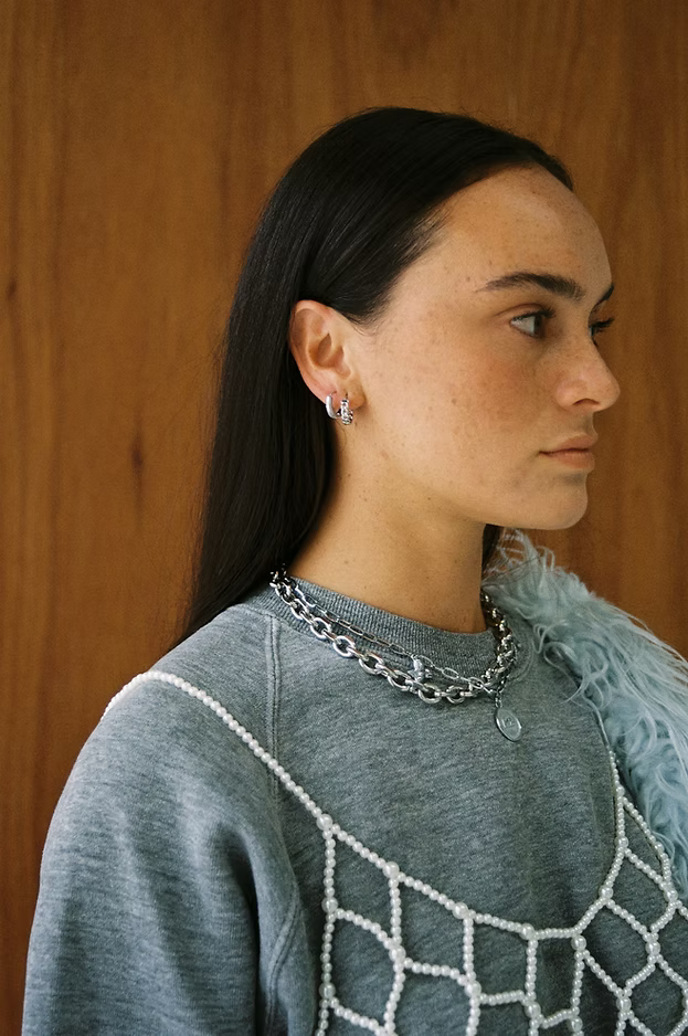 MARGAUX LEE - Braided Hoops, Silver