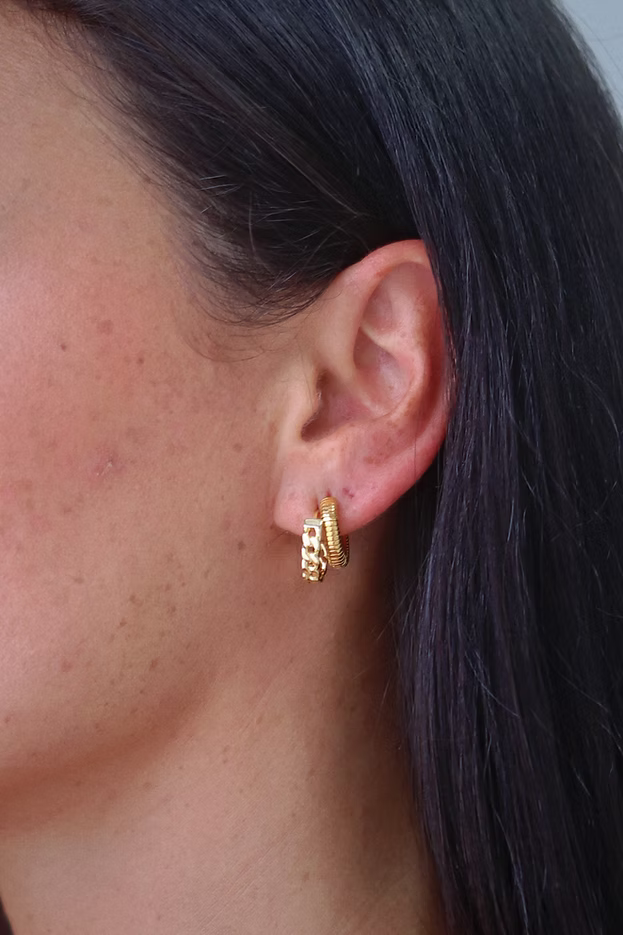 MARGAUX LEE - Braided Hoops, Gold