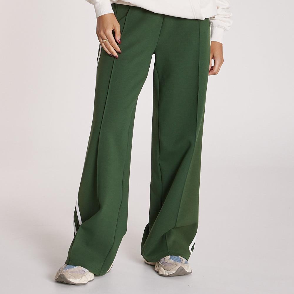 Feather & Noise - NOAH WIDE PANT - GREEN STRIPE