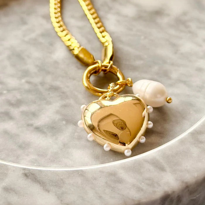 MOSK MELBOURNE - Big Heart Charm Necklace