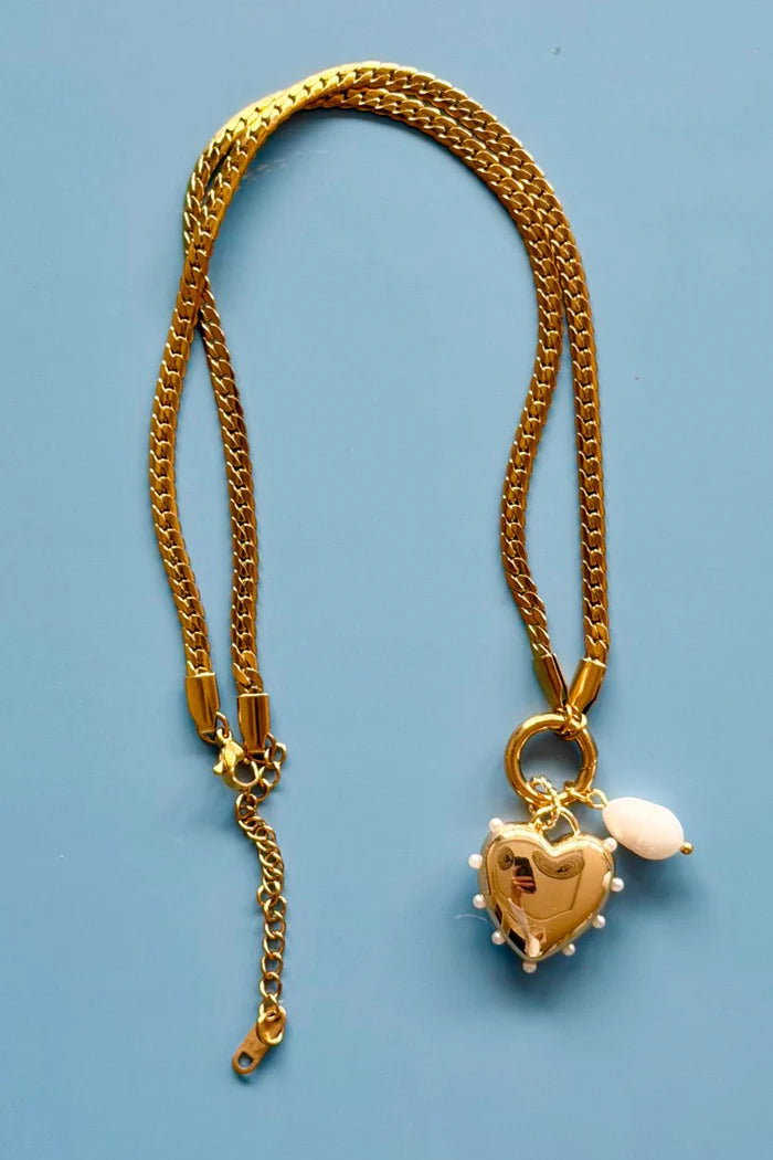 MOSK MELBOURNE - Big Heart Charm Necklace