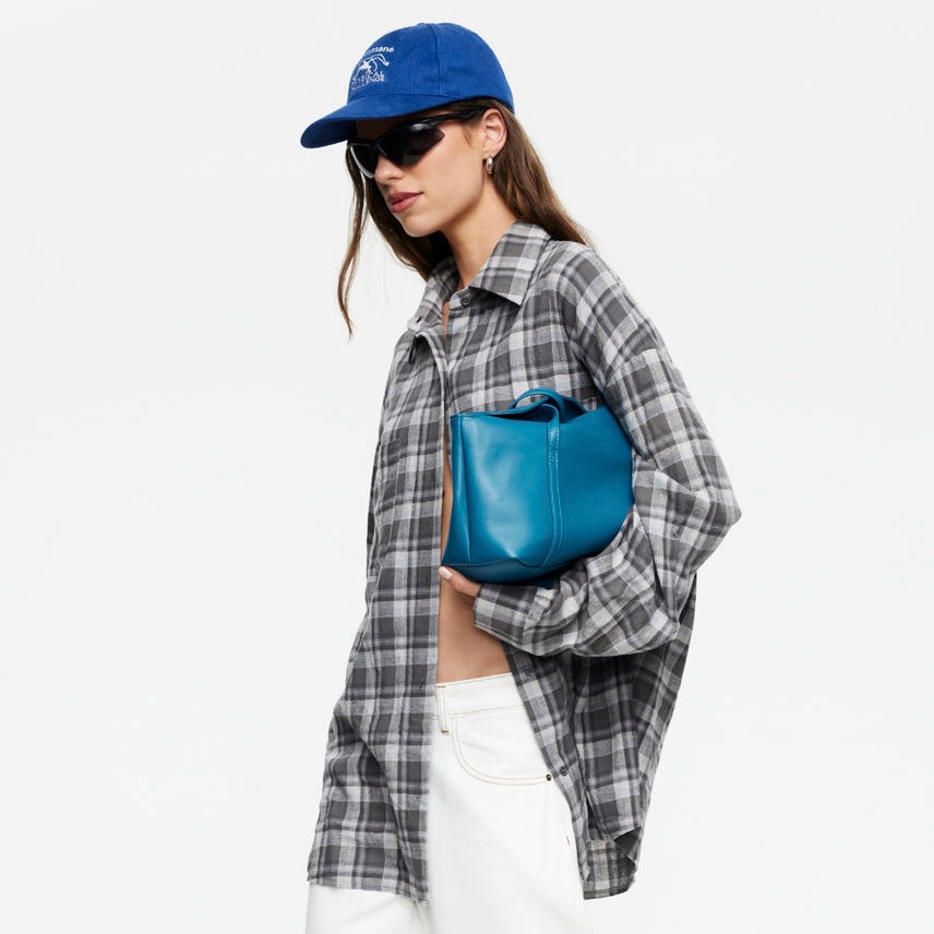Lioness - Clarity Shirt, Slate Plaid