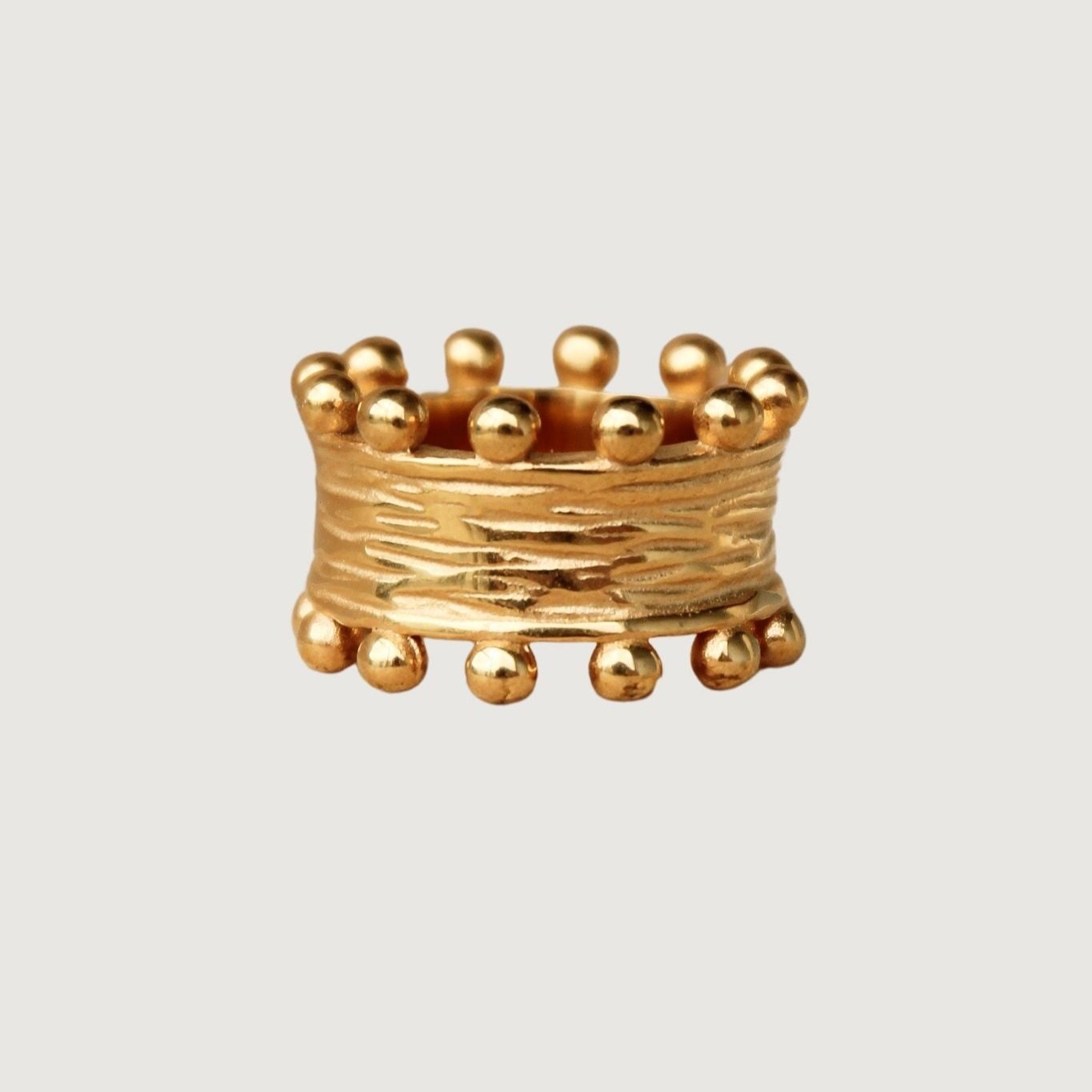 Tegan Rae - GOLD IZAHA TEXTURED RING