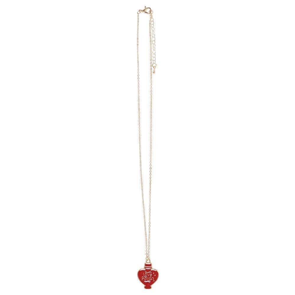 Greeting Card - Love Potion Enamel Stainless Steel Necklace