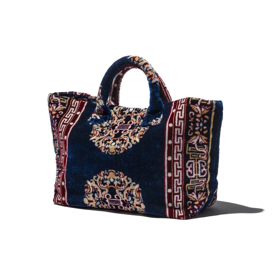 PUEBCO RUG FABRIC BAG - Navy Blue