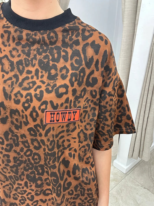 By Frankie - Leopard Howdy Tee