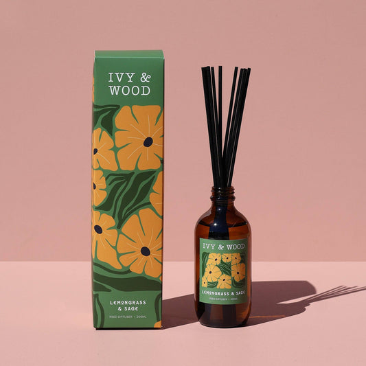 Ivy & Wood - Lemongrass & Sage Reed Diffuser