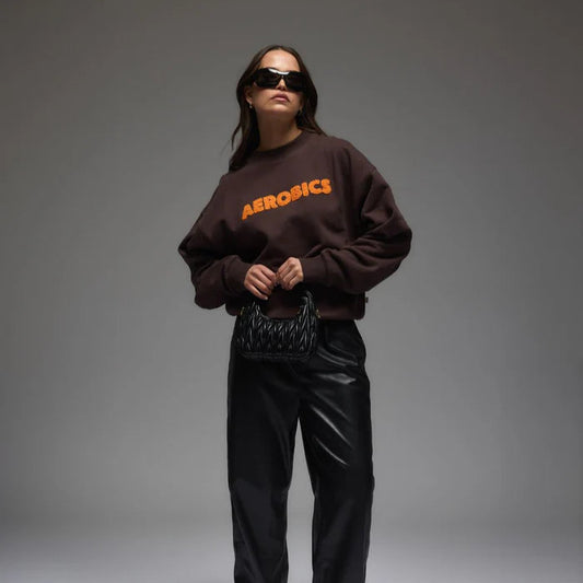 ARAMINTA JAMES - Aerobics Sweatshirt Espresso