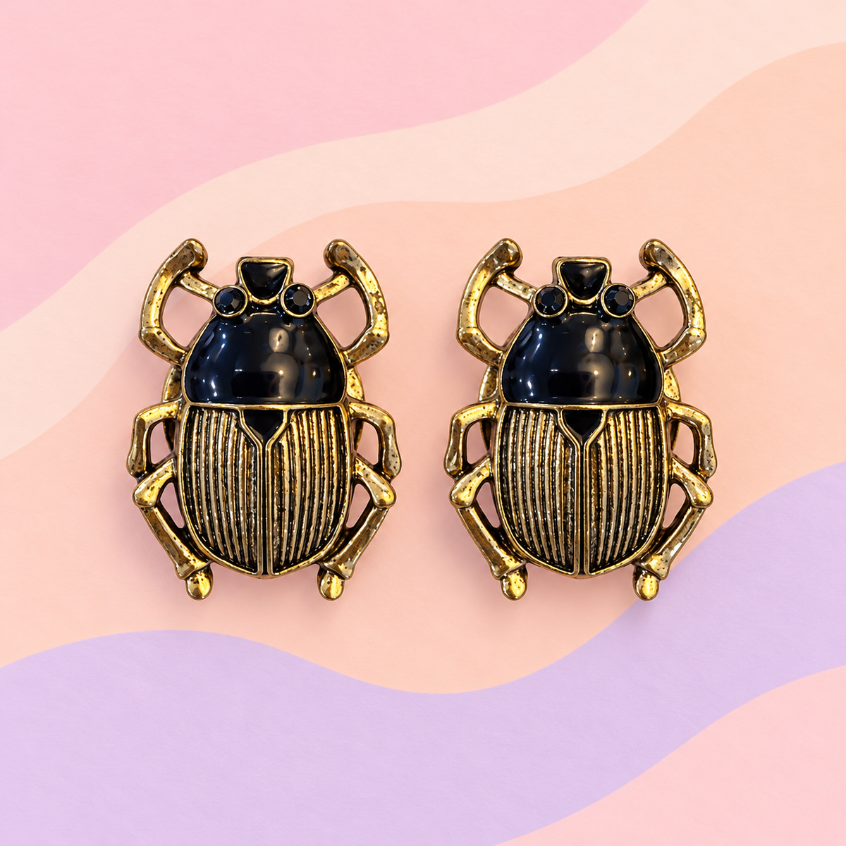 Button Cover - Golden Beatle