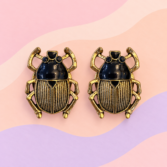 Button Cover - Golden Beatle