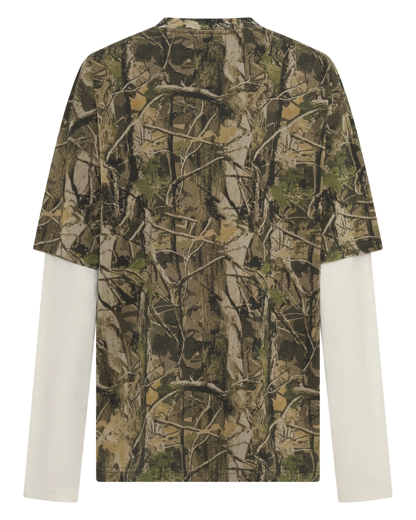 SSAINT - ROUND ONE LAYERED TEE - VINTAGE CAMO