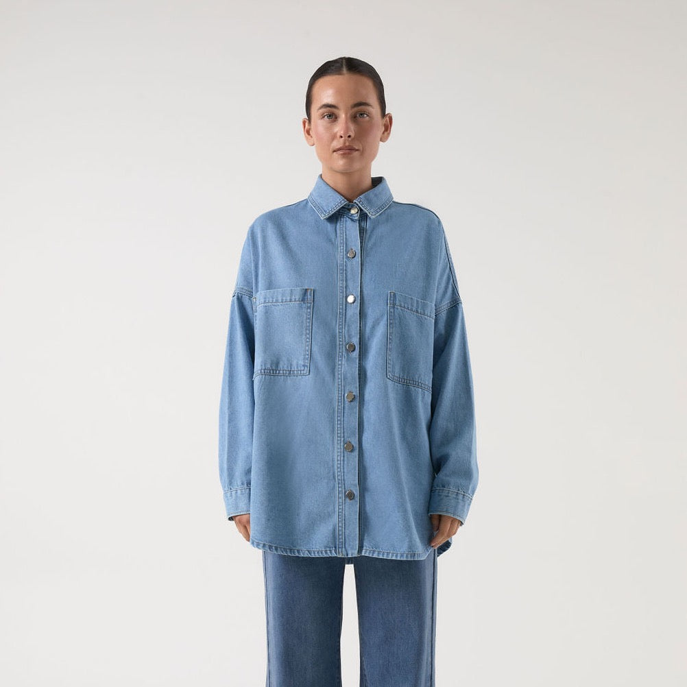 BISK The Label - Blake Denim Oversized Shirt