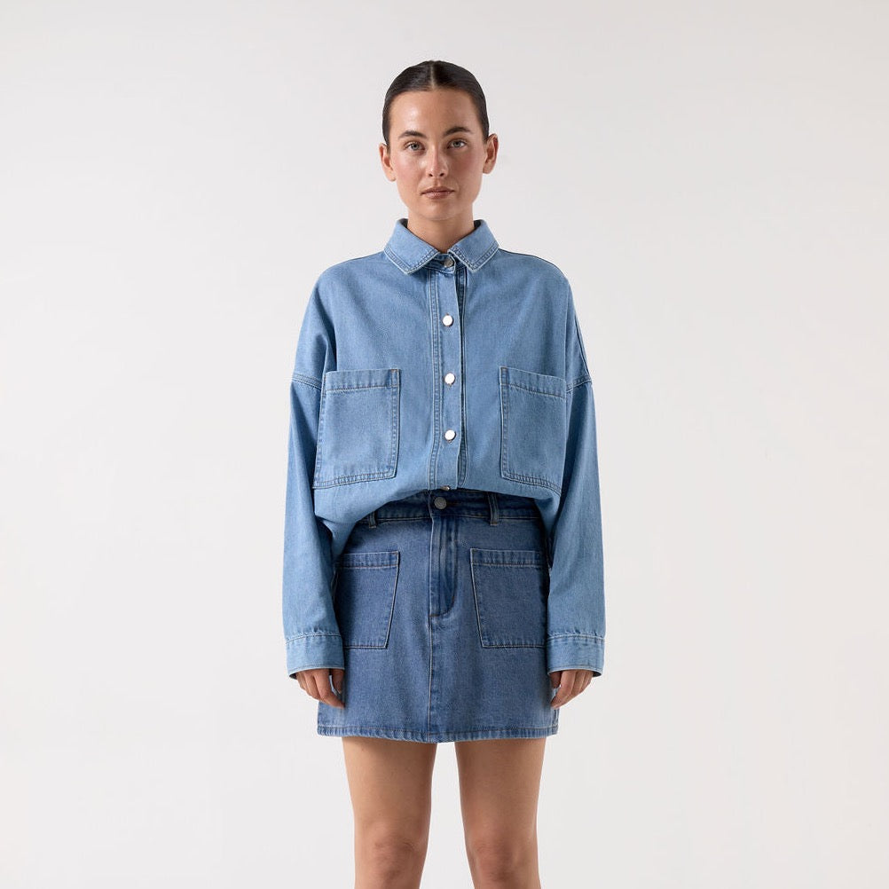 BISK The Label - Blake Denim Oversized Shirt