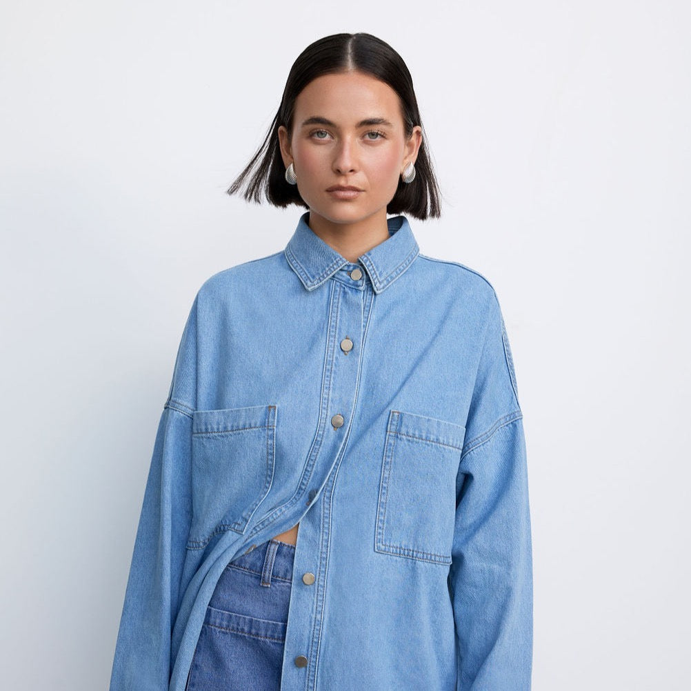 BISK The Label - Blake Denim Oversized Shirt