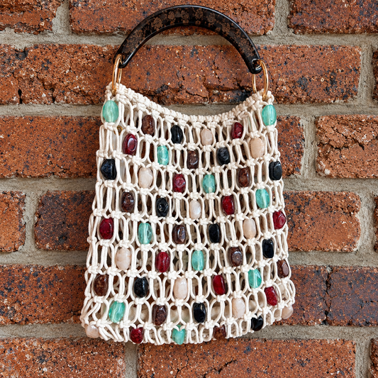 The Beaded Macrame Bag