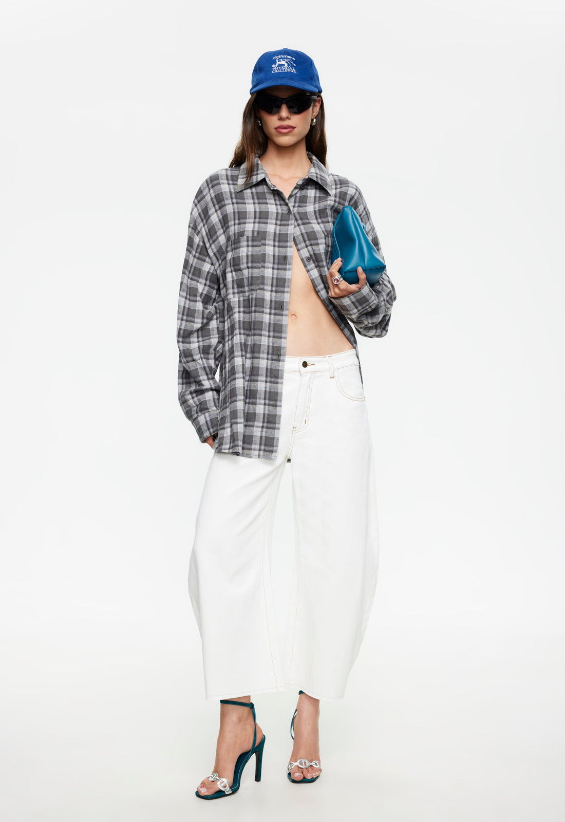 Lioness - Clarity Shirt, Slate Plaid