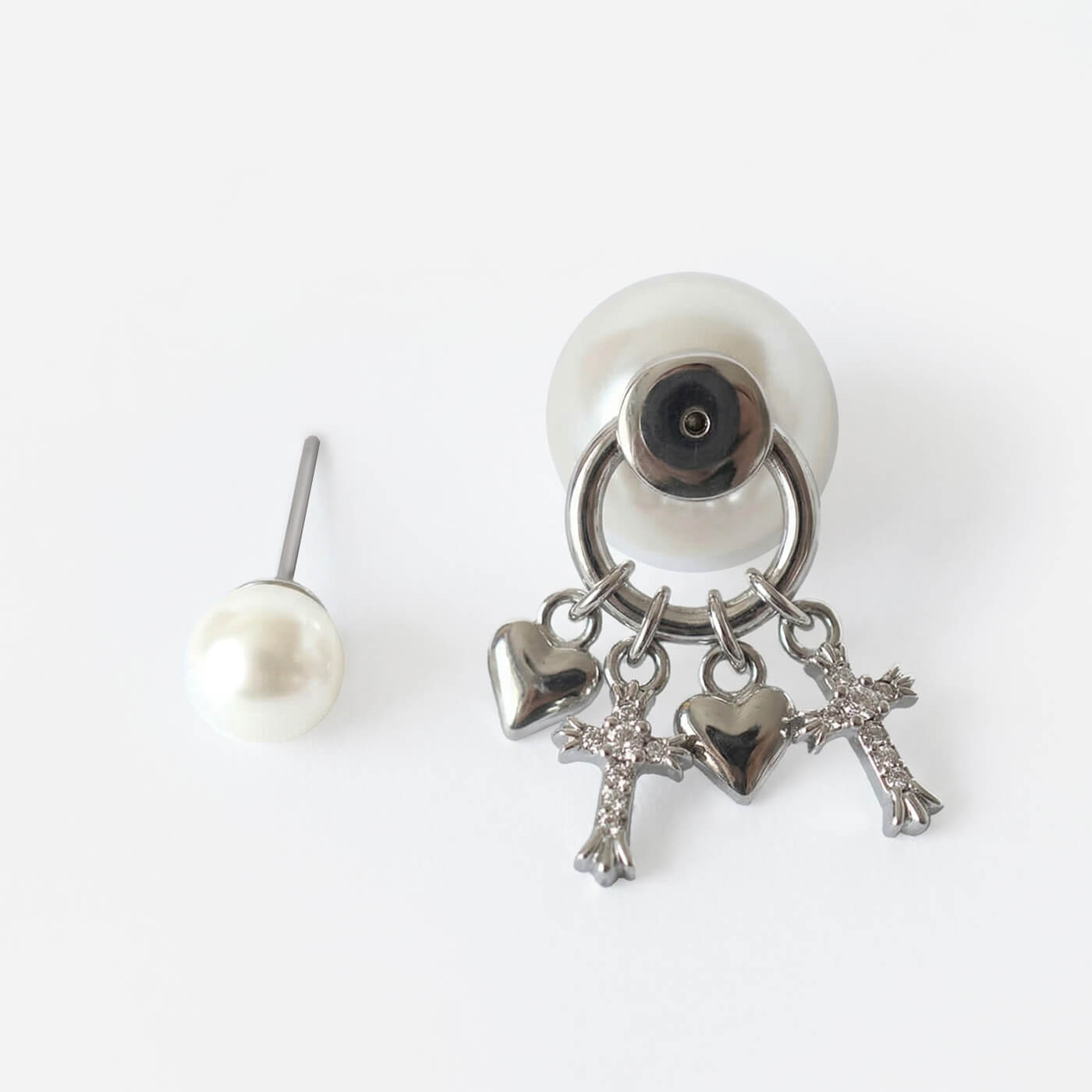 SWEEKU - Echo Pearl Charm Earrings
