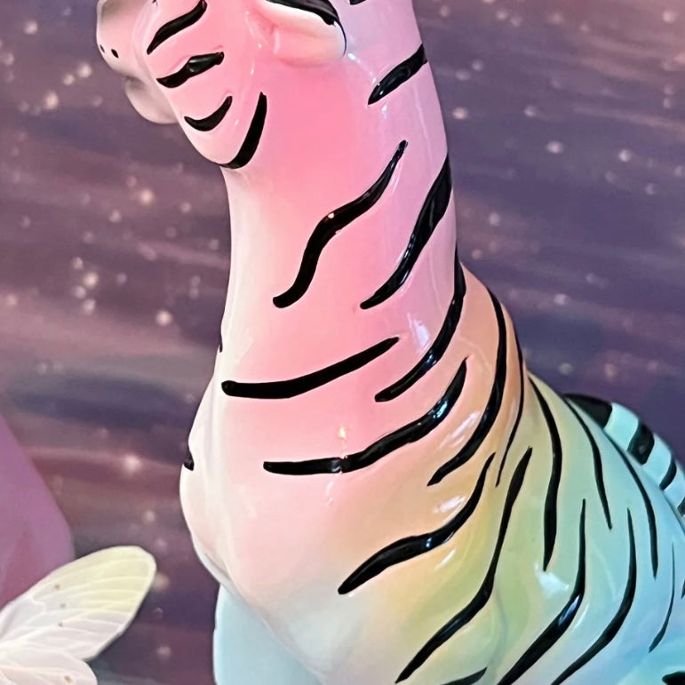 Jungle Cat Club - Celeste the Rainbow Tiger Statue
