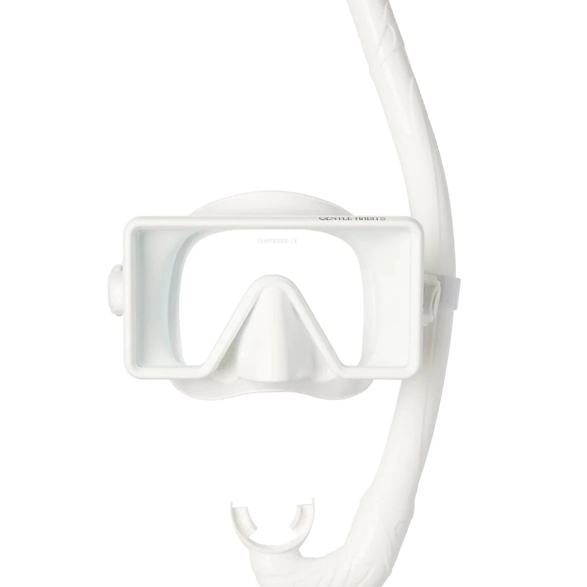 Gentle Habits (Swim) Barbados Dive Mask and Snorkel - WHITE