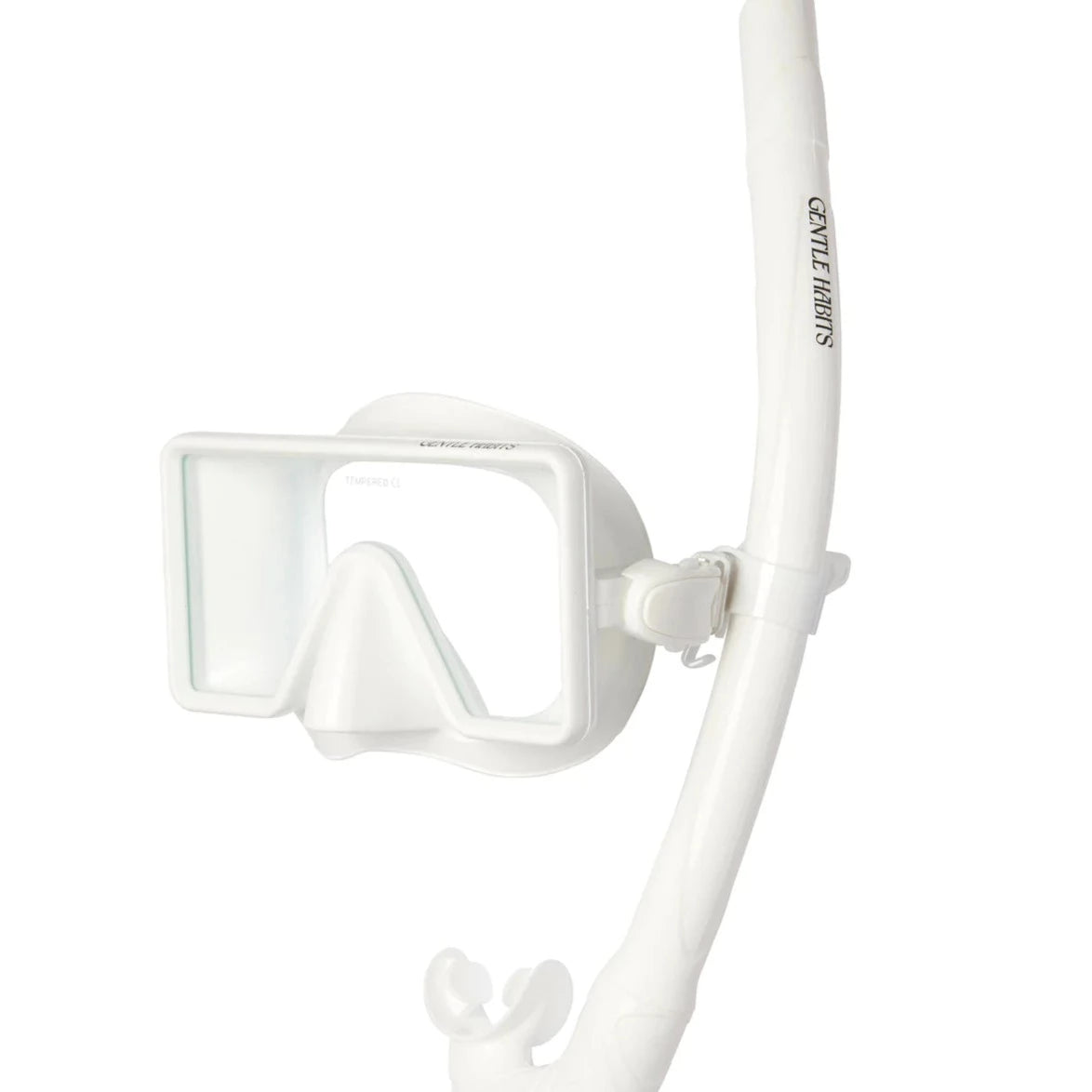 Gentle Habits (Swim) Barbados Dive Mask and Snorkel - WHITE