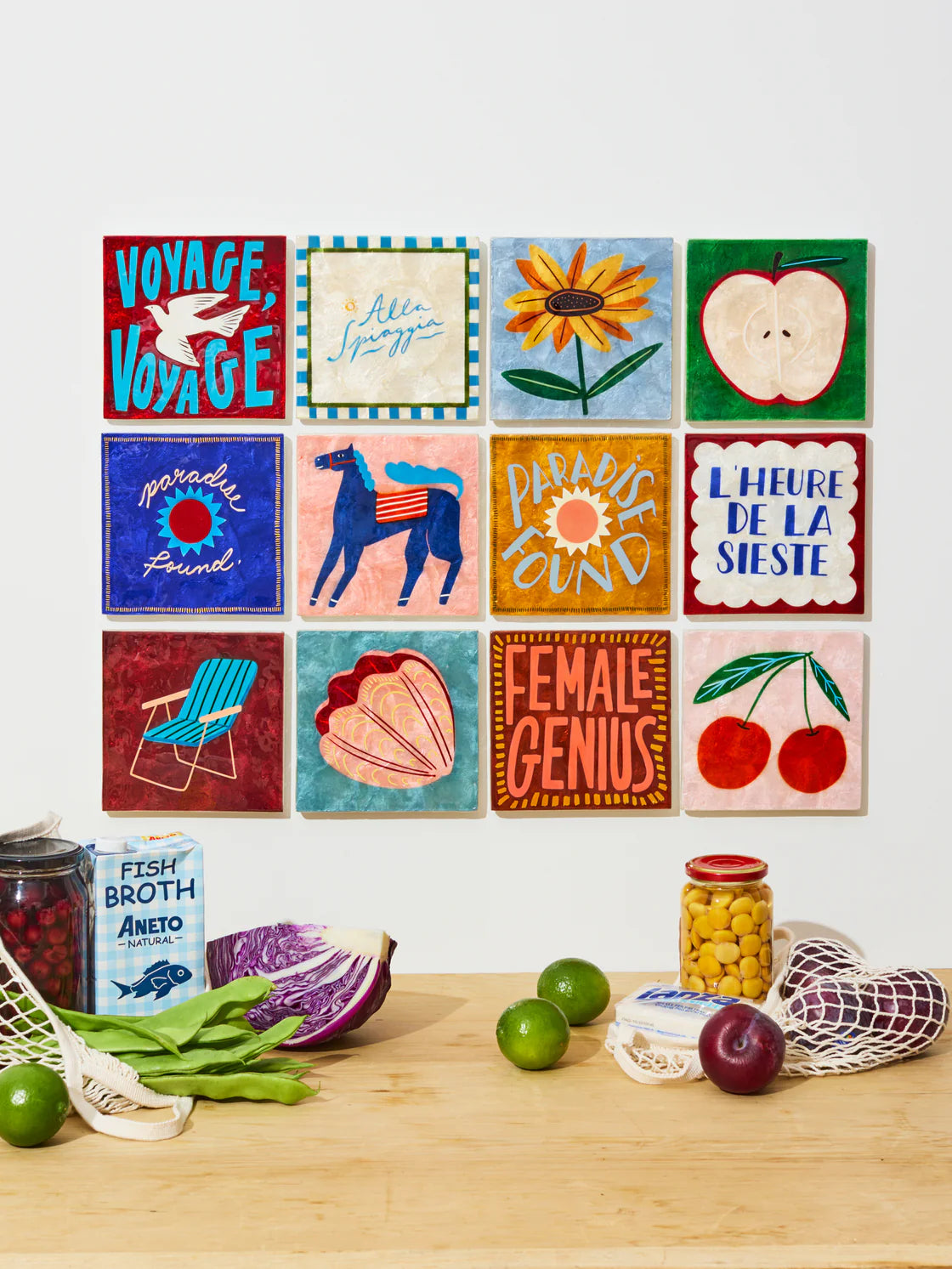 JONES & CO SUPERETTE SUNFLOWER TILE