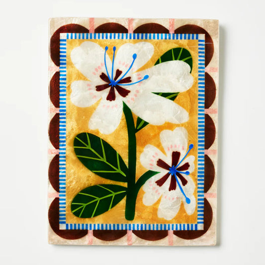 JONES & CO BLOOM NOUVEAU WHITE RECTANGLE