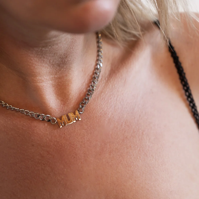 Boy Friday - Chunky Mum Necklace, Silver