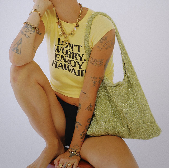 MARGAUX LEE - Beach Party Bag, Gold