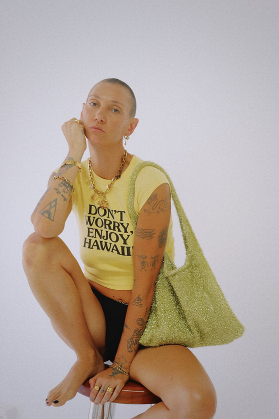 MARGAUX LEE - Beach Party Bag, Gold