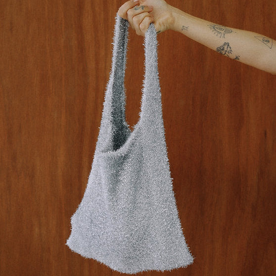 MARGAUX LEE - Beach Party Bag, Silver