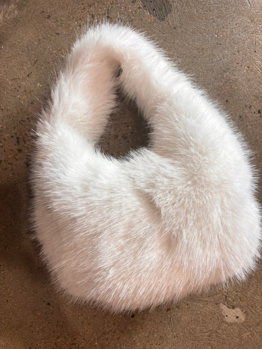 Sensory 21 - Flossie Faux Fur Bag, Snow