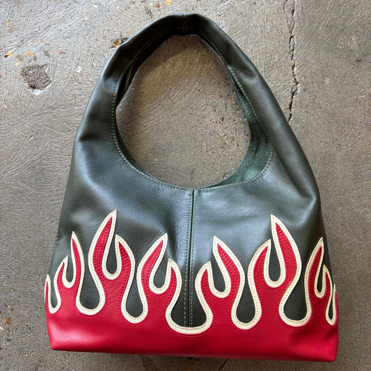 FLAME Olive Handbag