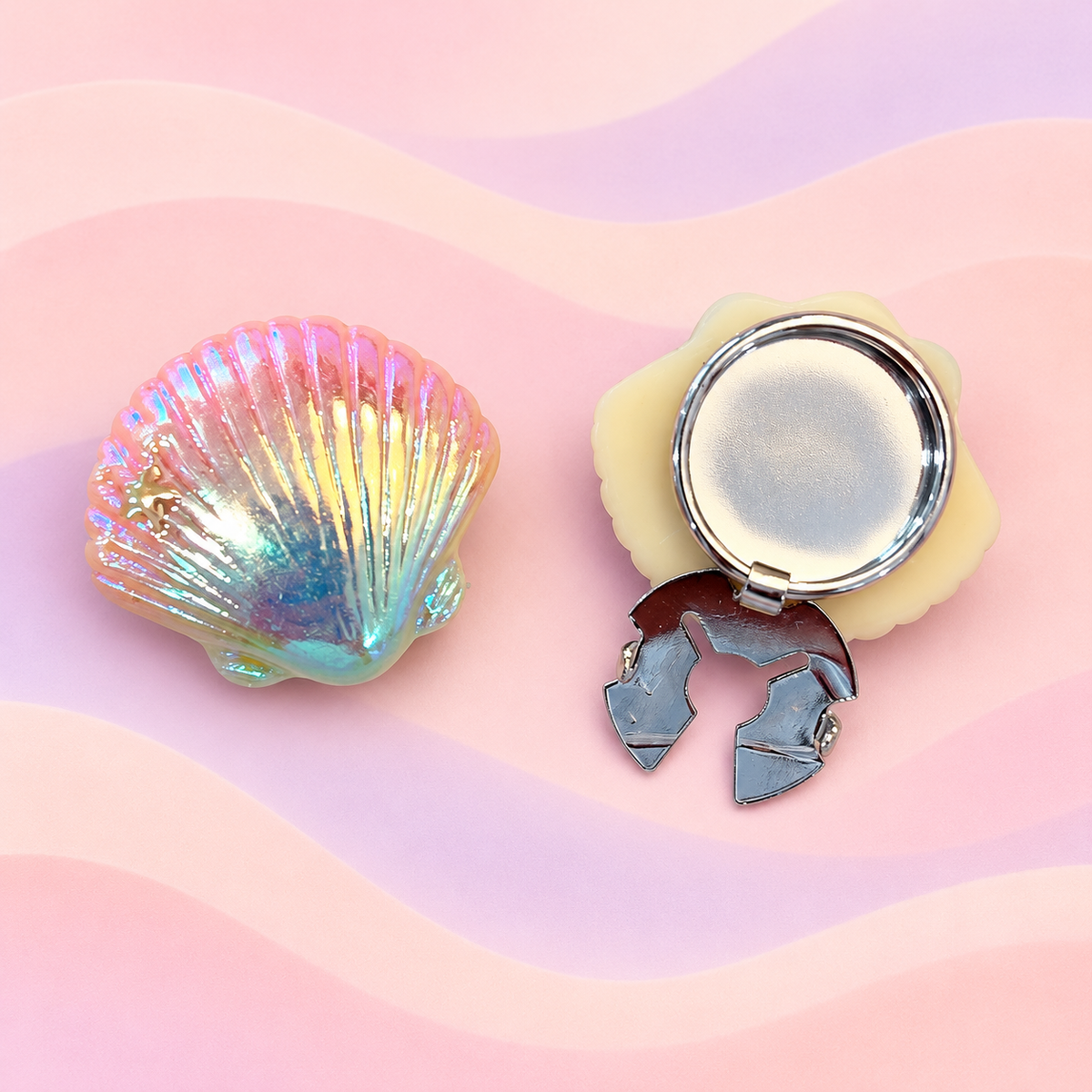 Button Cover - Mermaid Shell