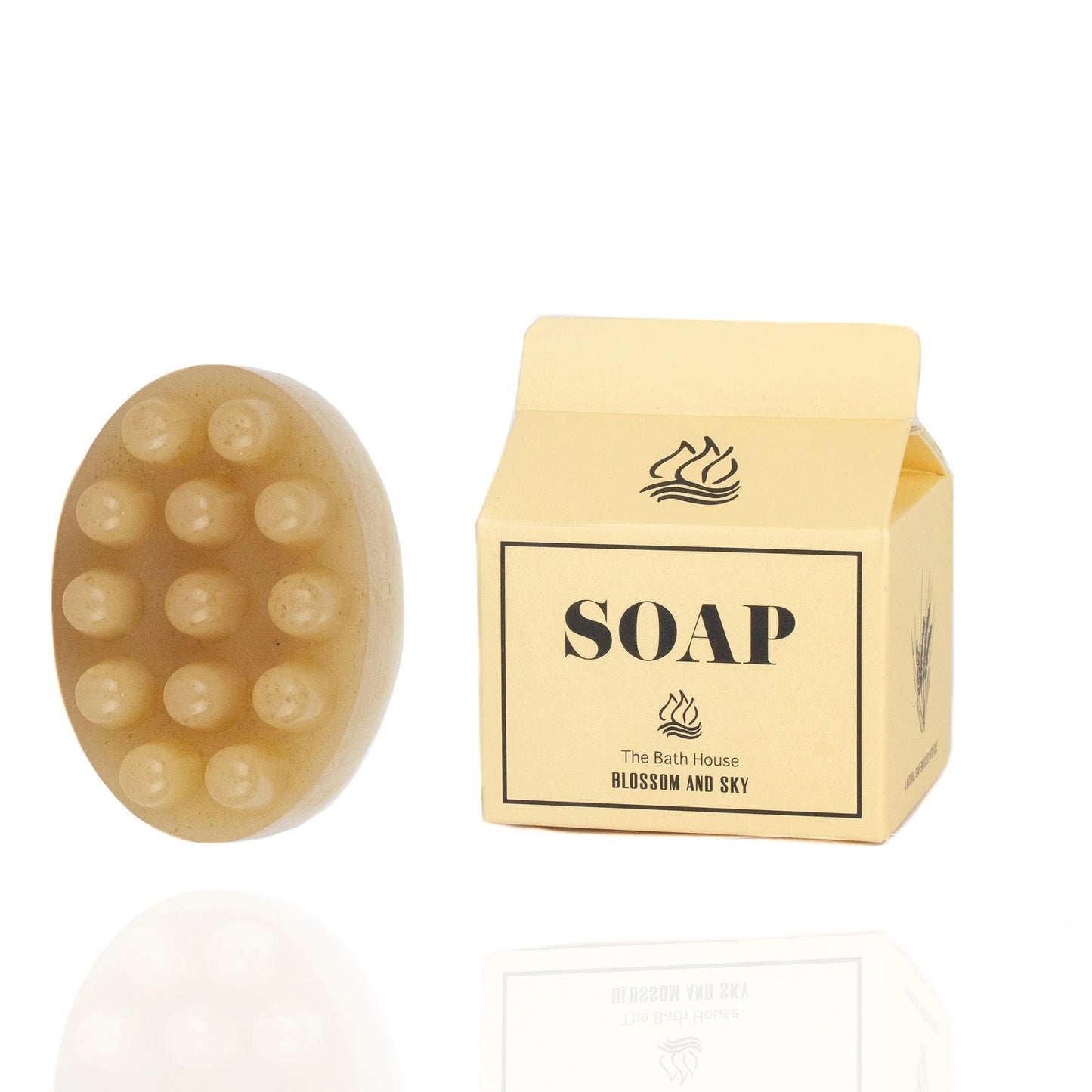 Blossom + Sky -SOAP MASSAGE BAR - RHASSOUL CLAY 130g