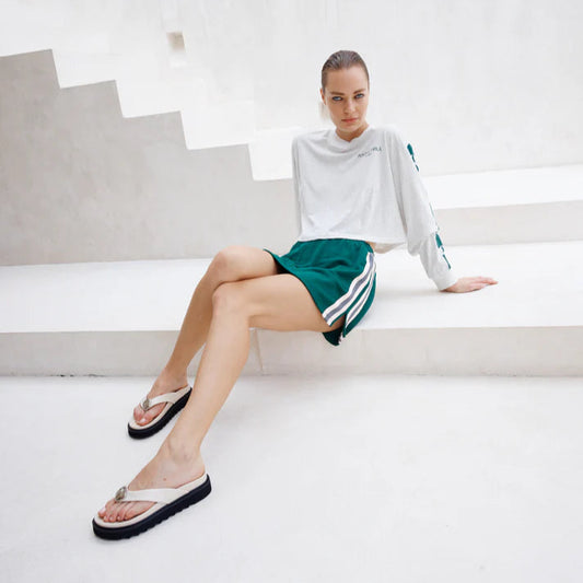 PEACH + PARLA - Green Racer Skirt