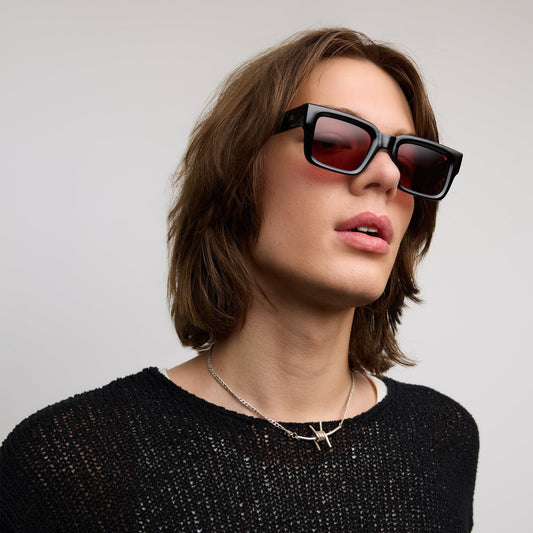 SZADE SUNGLASSES - DIXON Black / Cherry Cola