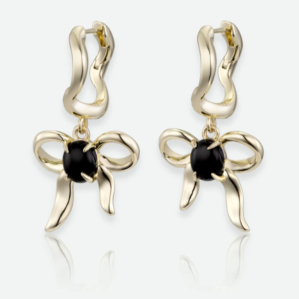 F + H Studios,  BOW CHARM EARRINGS