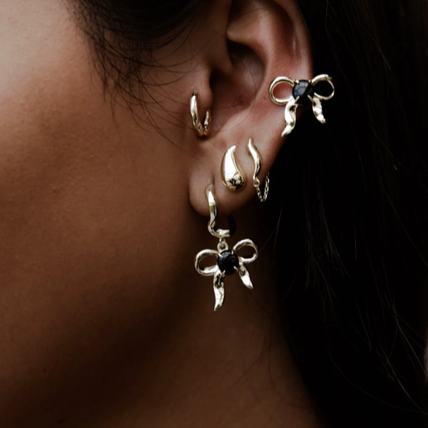 F + H Studios, BOW STUD EARRINGS