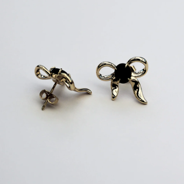 F + H Studios, BOW STUD EARRINGS