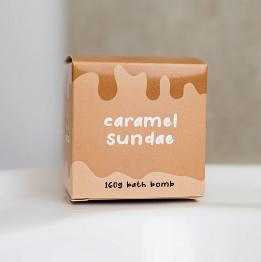 WILD EMERY - CARAMEL SUNDAE CUBE BATH BOMB