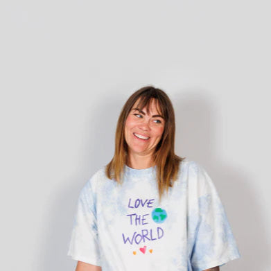 Amilita the Label - Adult Love the World Tee - Ocean