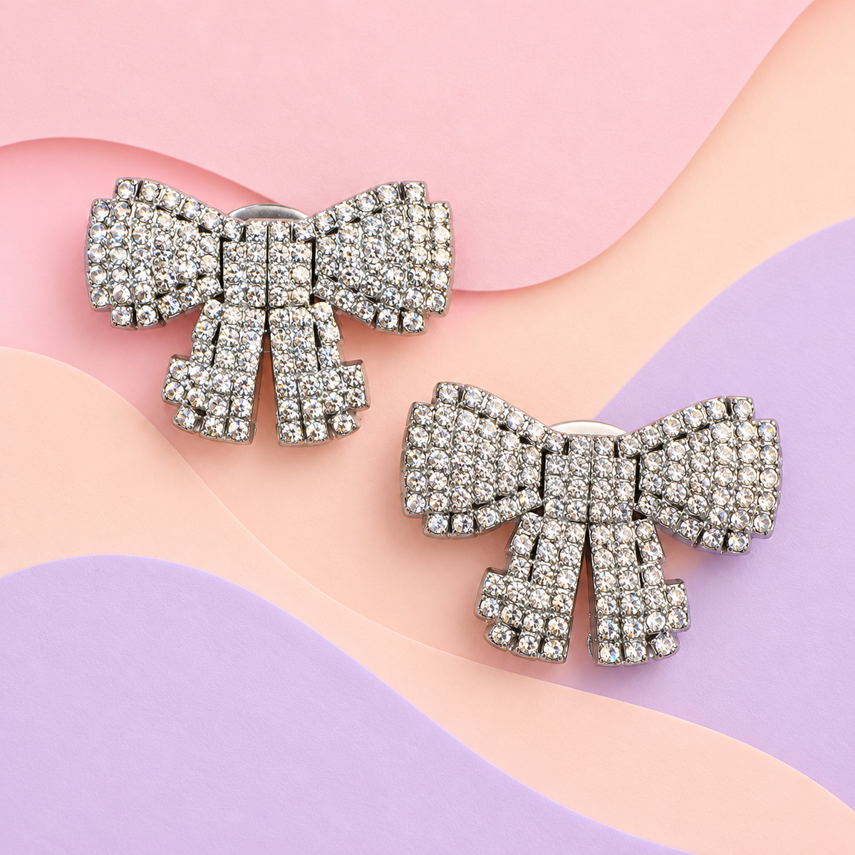 Button Cover - Glam Bow