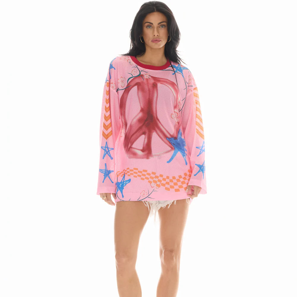 The Tales - Peace Out Long Sleeve Football Jersey